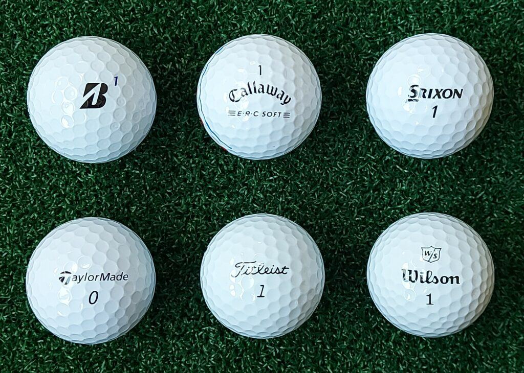 Different golf balls by golfballsworld.com