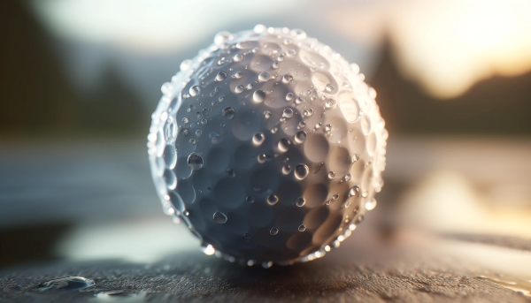 moisty golf ball