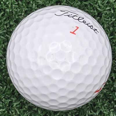 Marks on the Titleist TruFeel golf ball