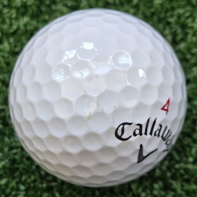 Marks on the Callaway Chrome Tour Golf Ball