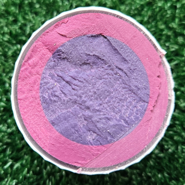 2025 Titleist Pro V1x golf ball split in half showing the core