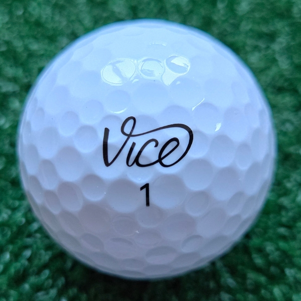 2024 Vice Tour Golf Ball showing the Vice logo and ball number "1"