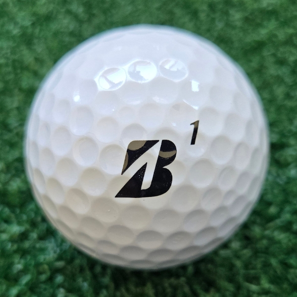 2025 Bridgestone e12 HiLaunch Golf Ball showing the Bridgestone logo and the number on the ball
