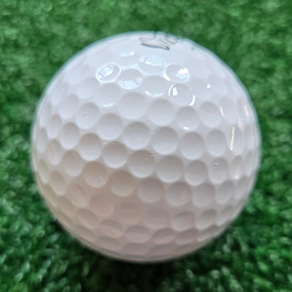 2024 Vice Pro Golf Ball showing marks and scuffs on the ball after a round of golf