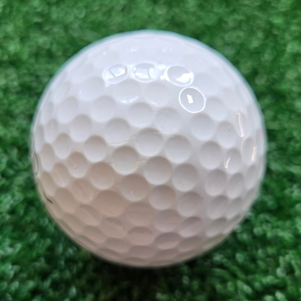 2024 Vice Pro Golf Ball showing marks and scuffs on the ball after a round of golf