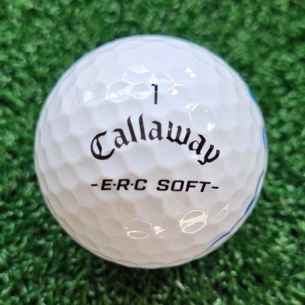 2025 Callaway ERC Soft Golf Ball showing the Callaway logo, ball number "1", and "ERC Soft" text