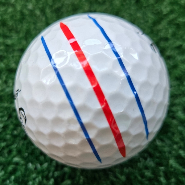 2025 Callaway ERC Soft Golf Ball showing marks and scuffs after a round of golf